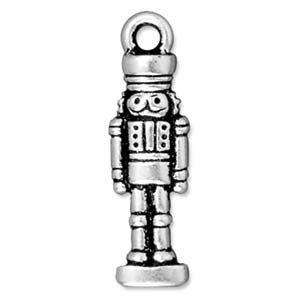 NUTCRACKER CHARM FINE ANT SLVR PLT