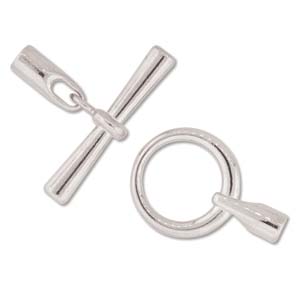 GLUE IN TOGGLE 3.2MM ID SILVER PLATE-1PIECE