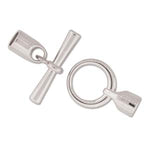 GLUE IN TOGGLE 6.2MM ID SILVER PLATE-1 PIECES