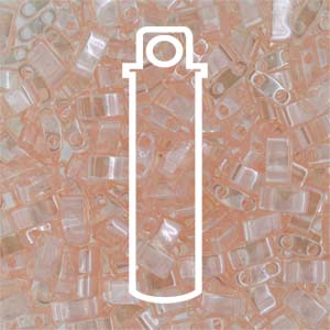TILA 1/2 CUT 5MM LIGHT ROSE LUSTER-APRX 10 GM