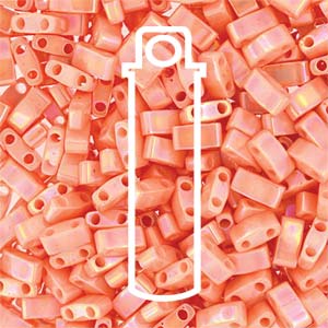 TILA 1/2 CUT 5MM SEMI-MATTE OPAQUE SALMONAPRX 10 GM