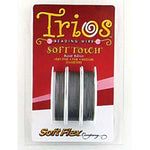 SOFT TOUCH TRIOS ASST DIA SATIN SILVER-3PC/10FT EA